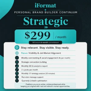 Personal Brand Builder Continuum: Strategic Membership